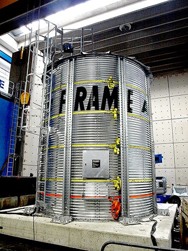 Shake-table dynamic tests on a steel silo filled with wheat: SEismic Response of Actual steel SILOS (SERA-SILOS)